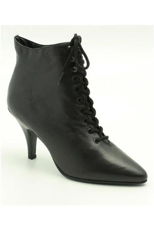 Lace Up Boot - Black Genuine Leather