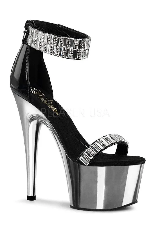 ADORE-769RS Platform Sandal  | Black Patent