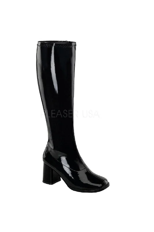 GOGO-300WC Go Go Boot | Black Patent