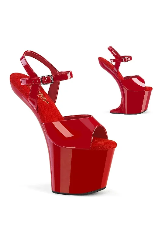 CRAZE-809 Red Patent Sandal