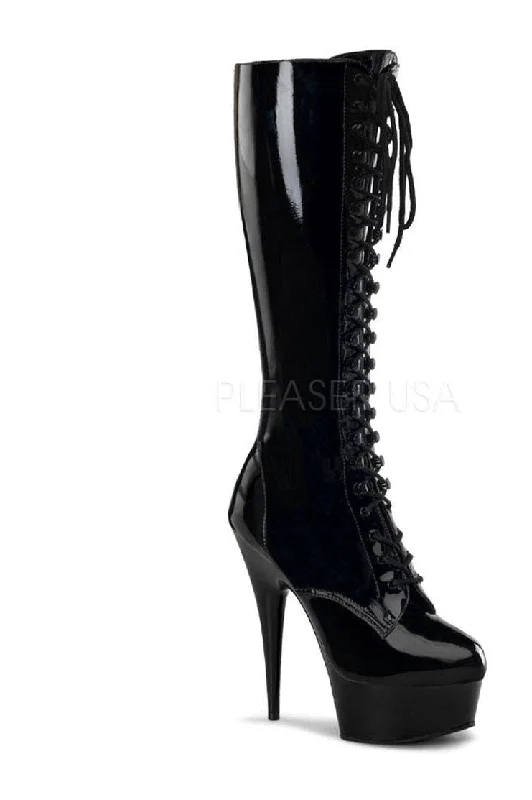 DELIGHT-2023 Platform Boot  | Black Patent