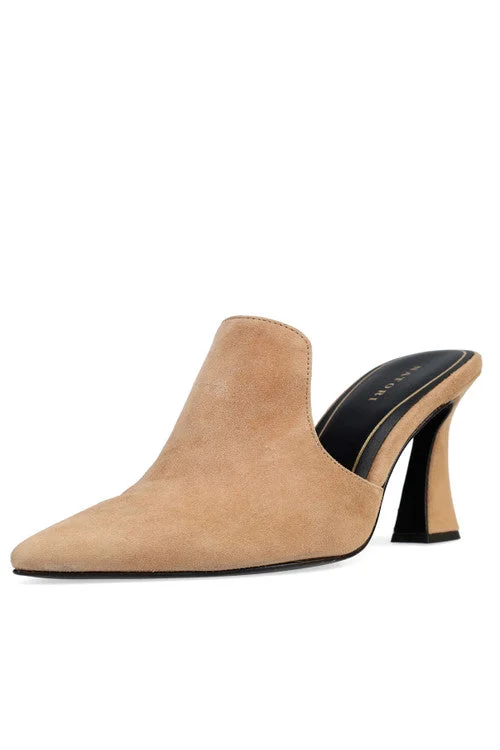 Minh Suede Heel Mule