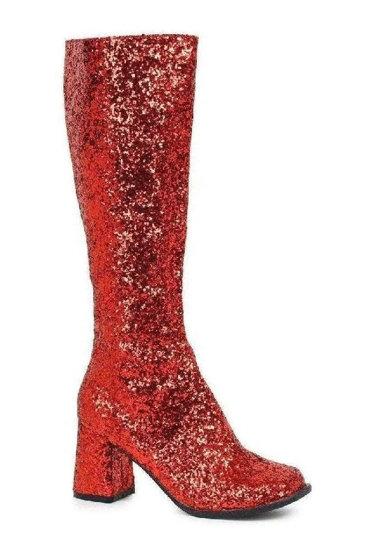 GOGO-G Costume Boot | Red Glitter