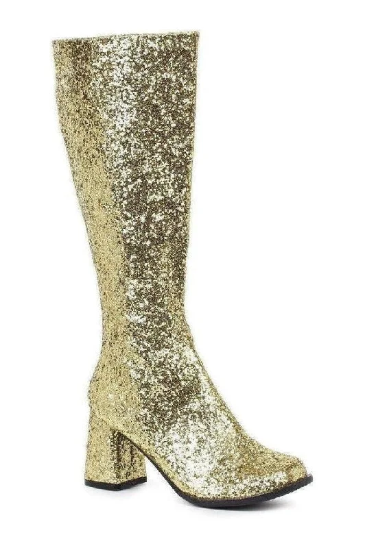 GOGO-G Costume Boot | Gold Glitter