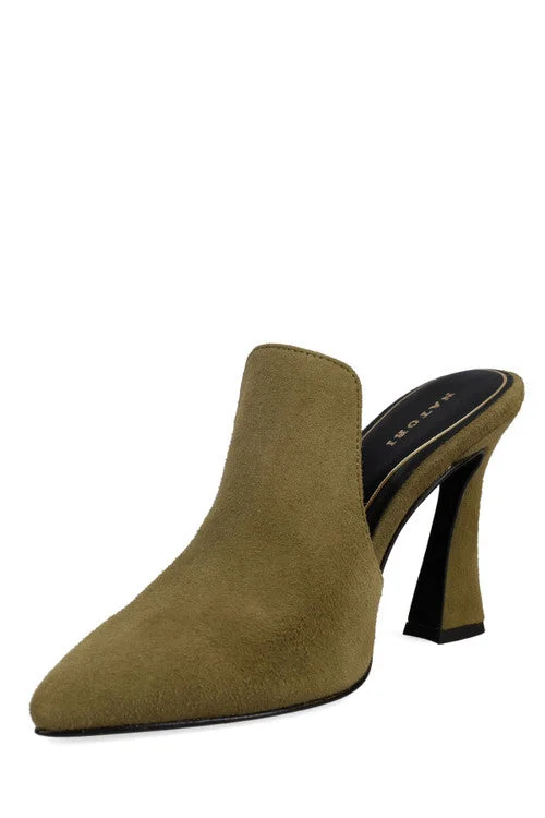 Minh Suede Heel Mule