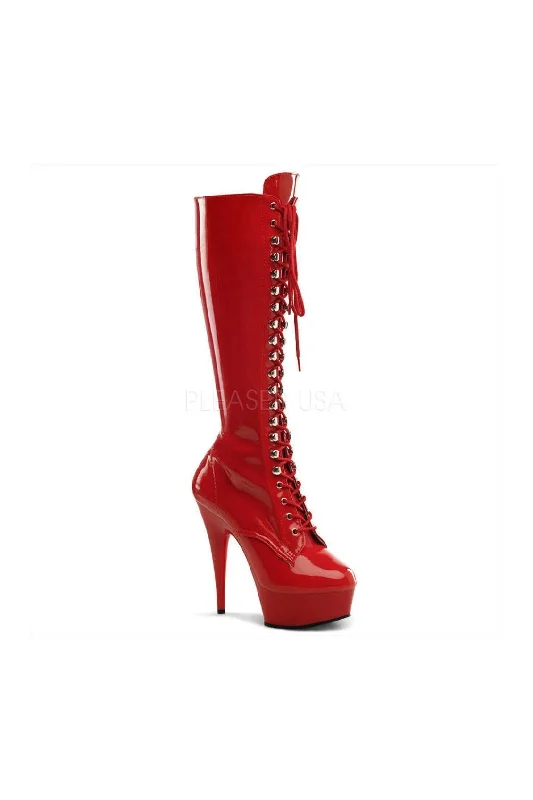 DELIGHT-2023 Platform Boot  | Red Patent