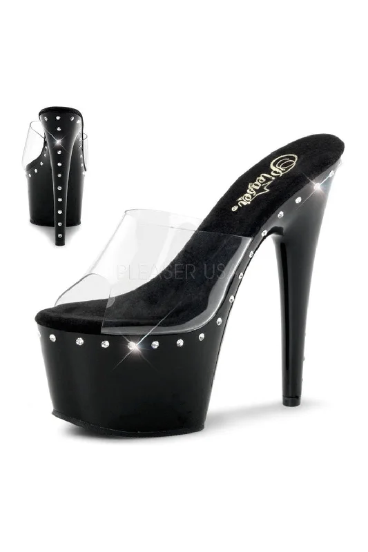 ADORE-701LS Platform Slide  | Black Vinyl