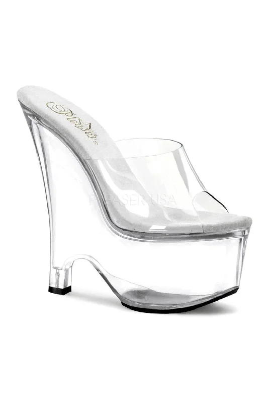 BEAU-601 Platform Slide  | Clear Vinyl