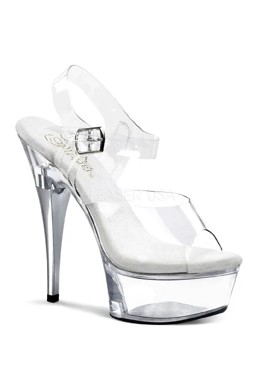 CAPTIVA-608 Platform Sandal  | Clear Vinyl