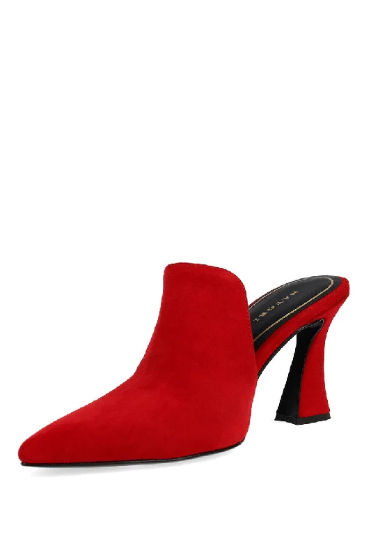 Minh Suede Heel Mule