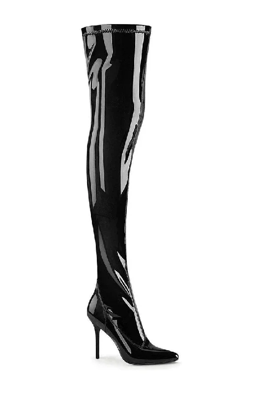 CLASSIQUE-3000 Thigh Boot | Black Patent