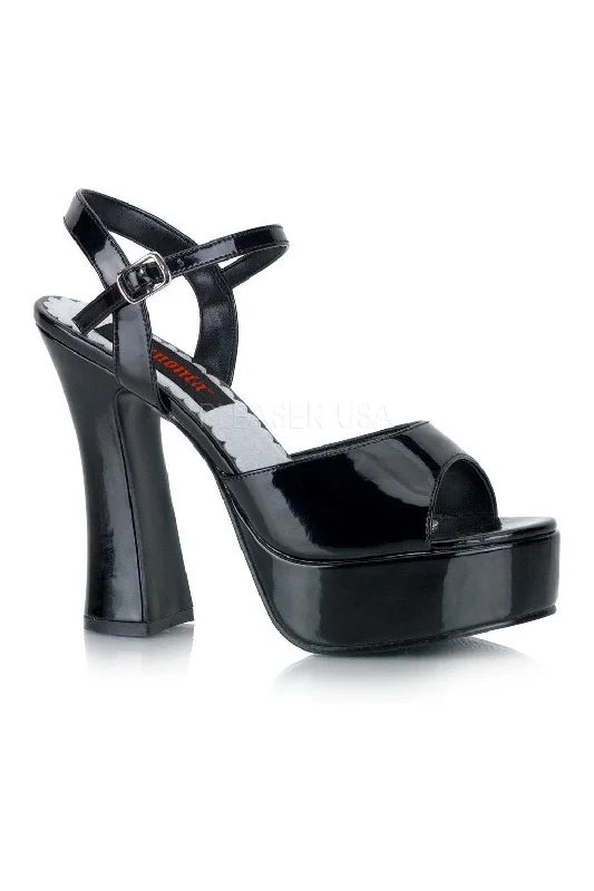 DOLLY-09 Sandal | Black Patent