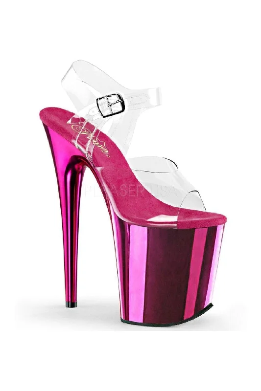 FLAMINGO-808 Platform Sandal  | Clear Vinyl