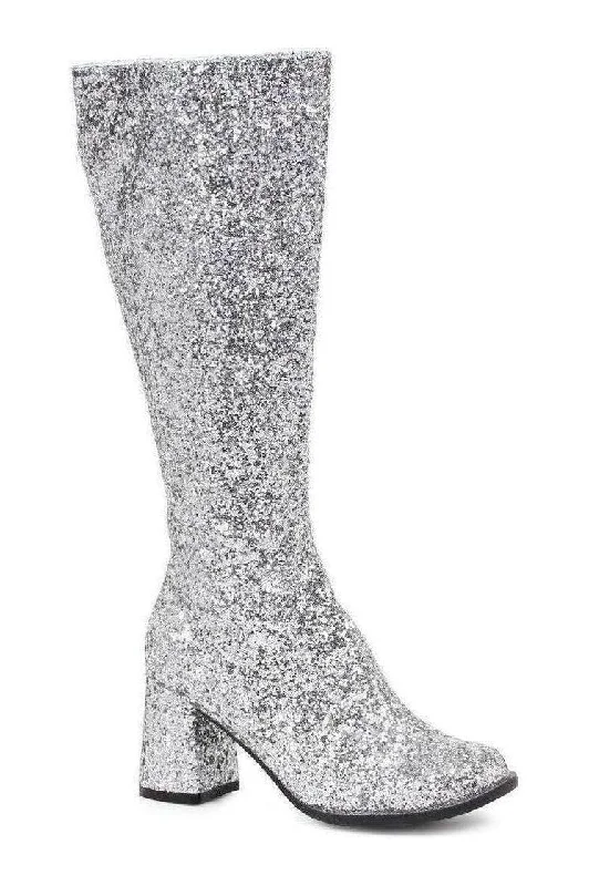 GOGO-G Costume Boot | Silver Glitter