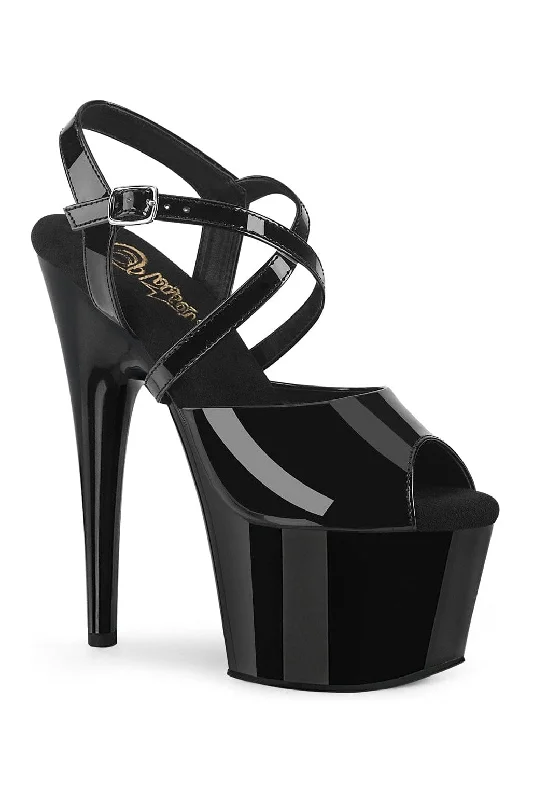 ADORE-724 Black Patent Sandal