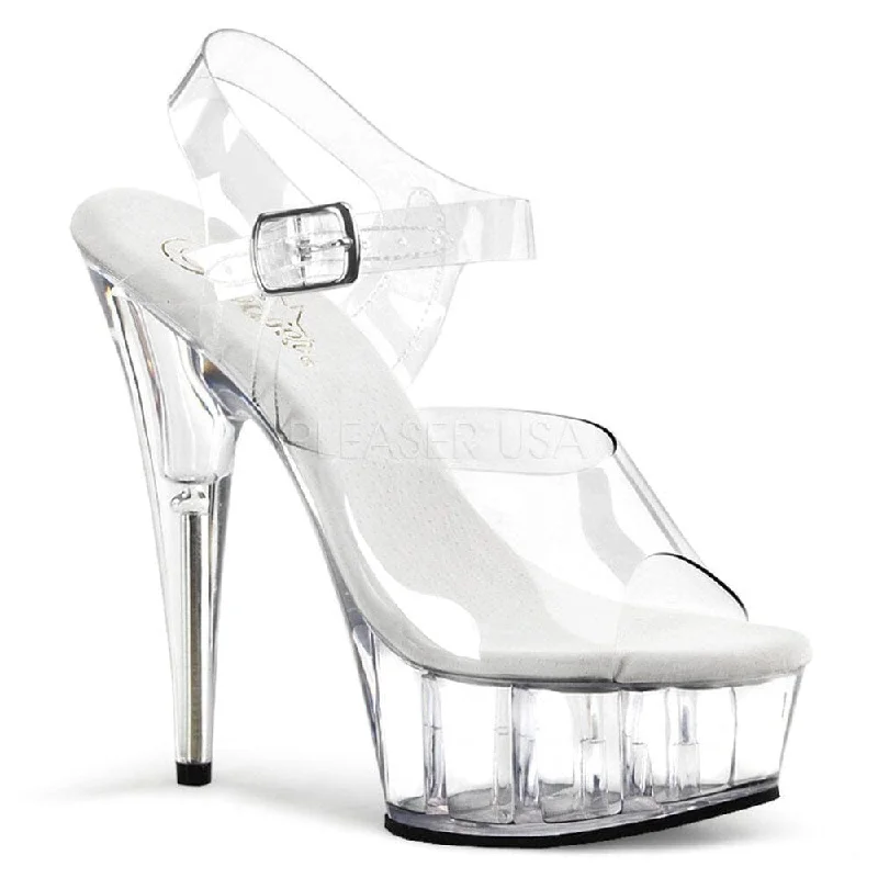 SS-DELIGHT-608 Platform Sandal  | Clear Vinyl