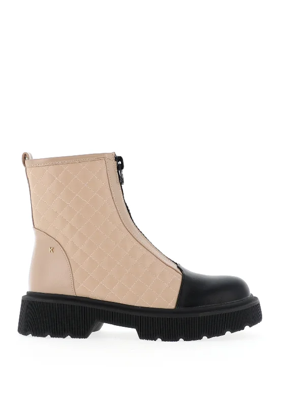 Kate Appleby Arberlady Quilted Boot, Nude & Black