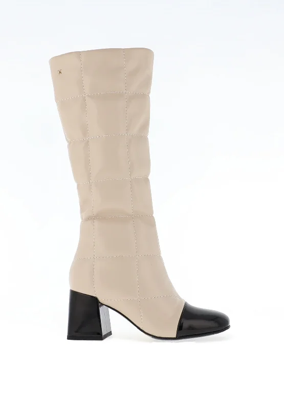 Kate Appleby Caton Knee High Boots, Cream