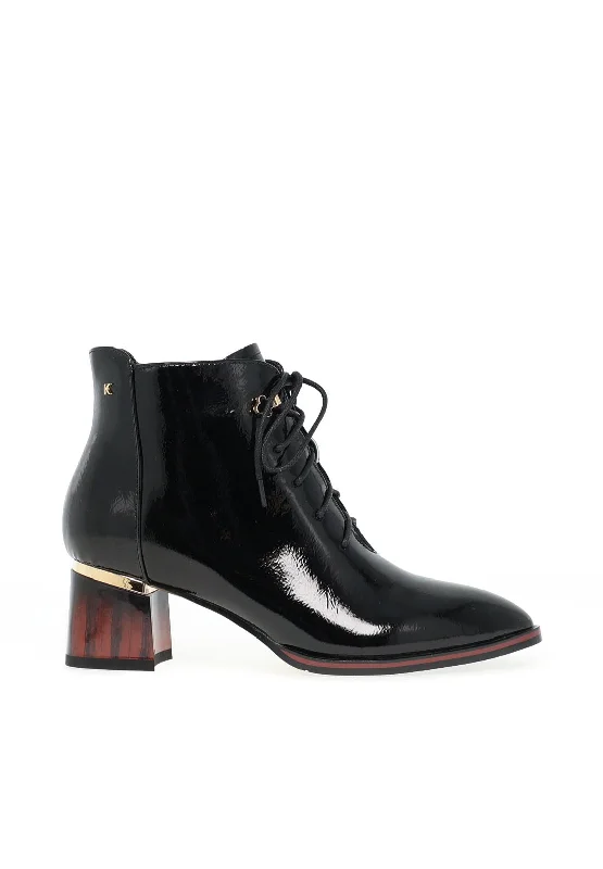 Kate Appleby Llanfair Ankle Boots, Black Patent