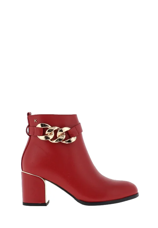 Kate Appleby Luncarty Heeled Boot, Red