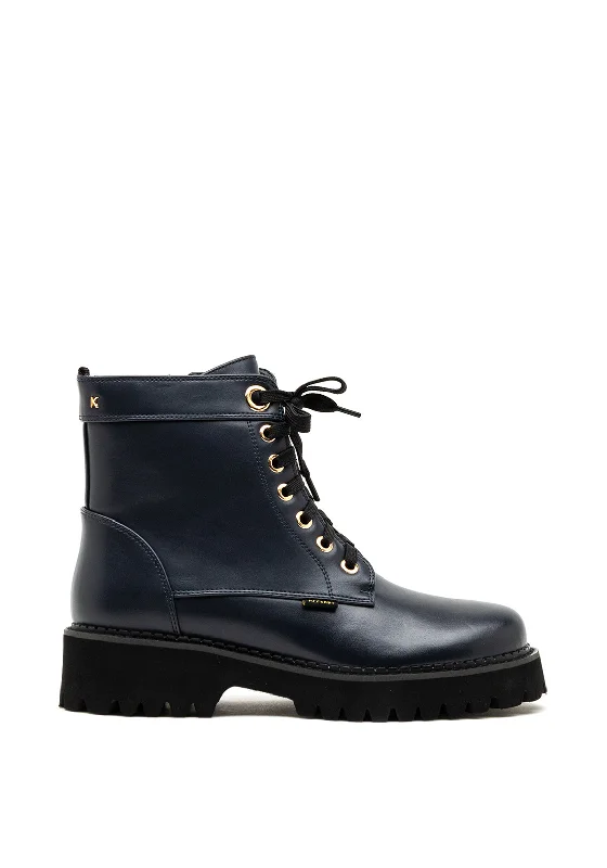 Kate Appleby Newbury Lace up Boots, Sapphire