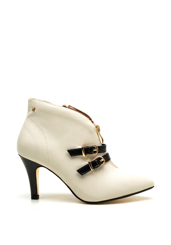 Kate Appleby Waycombe Heeled Boot, Cream