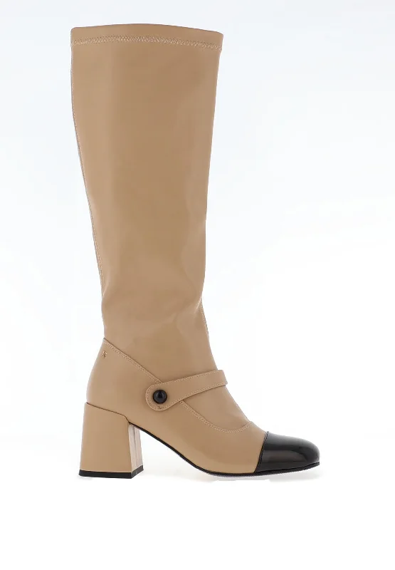 Kate Appleby Woolton Knee High Boots, Nude