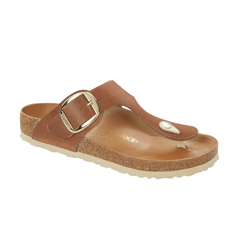 Gizeh Big Buckle Cognac Oiled Leather