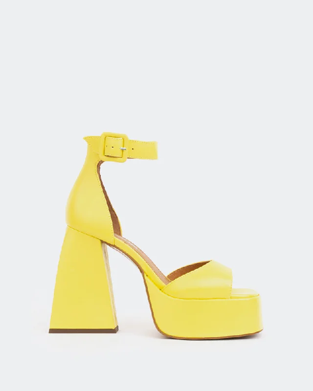 Moore, Yellow Leather/Cuir Jaune