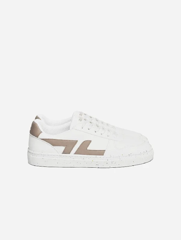 Alpha Grape Leather Vegan Sneakers | Beige