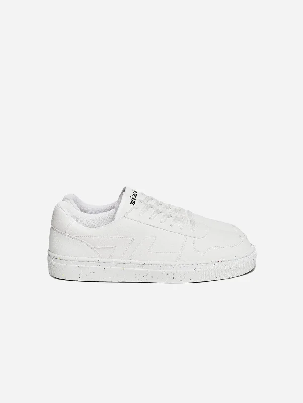 Alpha Grape Leather Vegan Sneakers | White