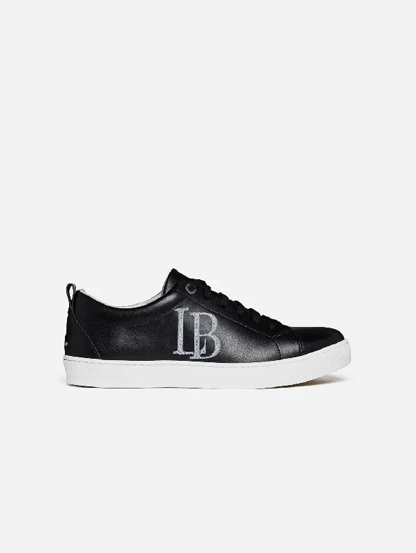 Men's Apple Leather Vegan Sneakers | Black