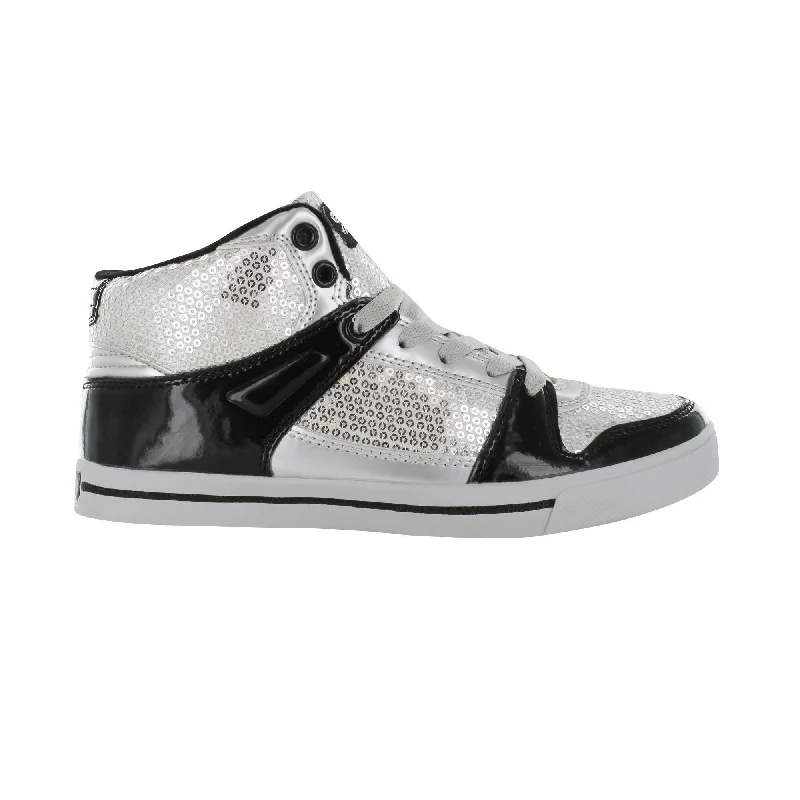 Gotta Flurt Women's Swerve Silver Sequin Hip Hop Dance Sneaker