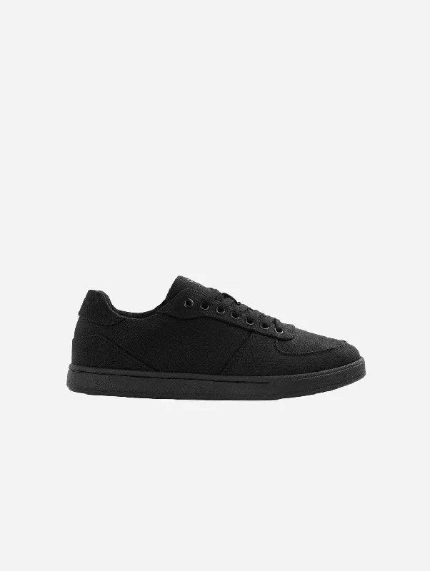 Seeker Women's Vegan Hemp Sneakers | Full Black