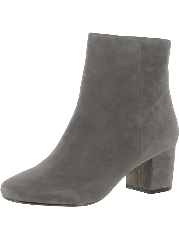 297 Pebbles Womens Suede Round Toe Ankle Boots