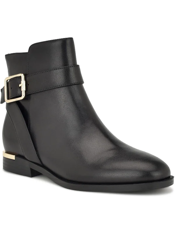 Alleva Womens Leather Ankle Booties