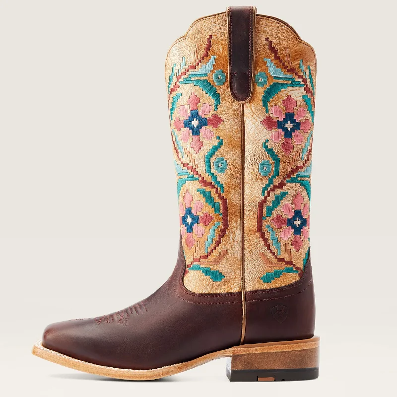 Ariat Women's Frontier Daniella Western Boot in Brazen Tan