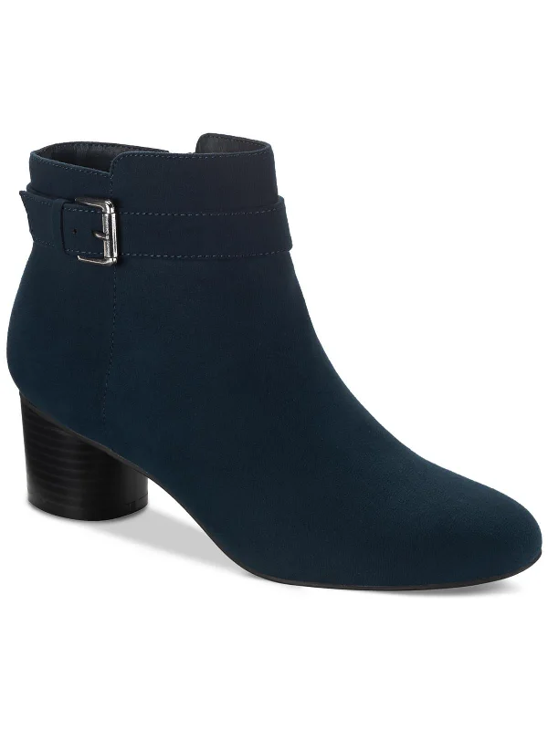 Ariella Womens Faux Suede Ankle Booties