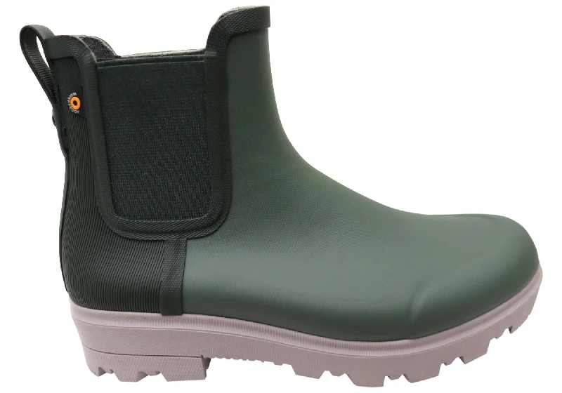 Bogs Womens Holly Chelsea Comfortable Casual Waterproof Boots