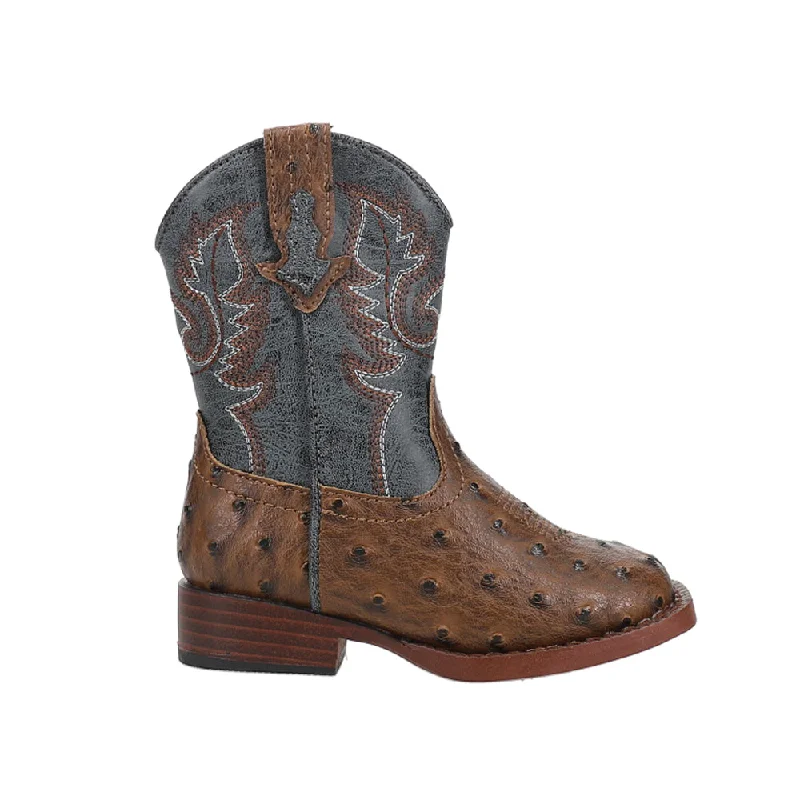 Bumps Square Toe Cowboy Boots (Toddler)