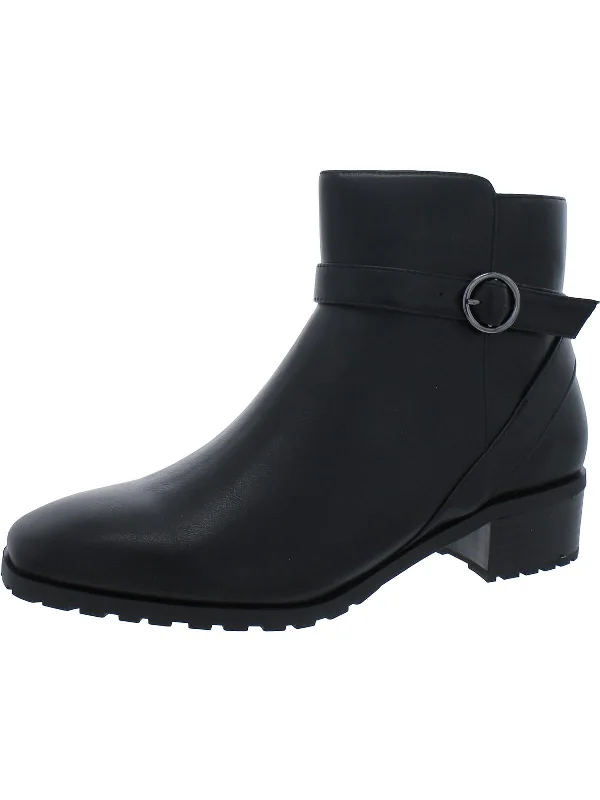 Charlton Womens Leather Ankle Booties