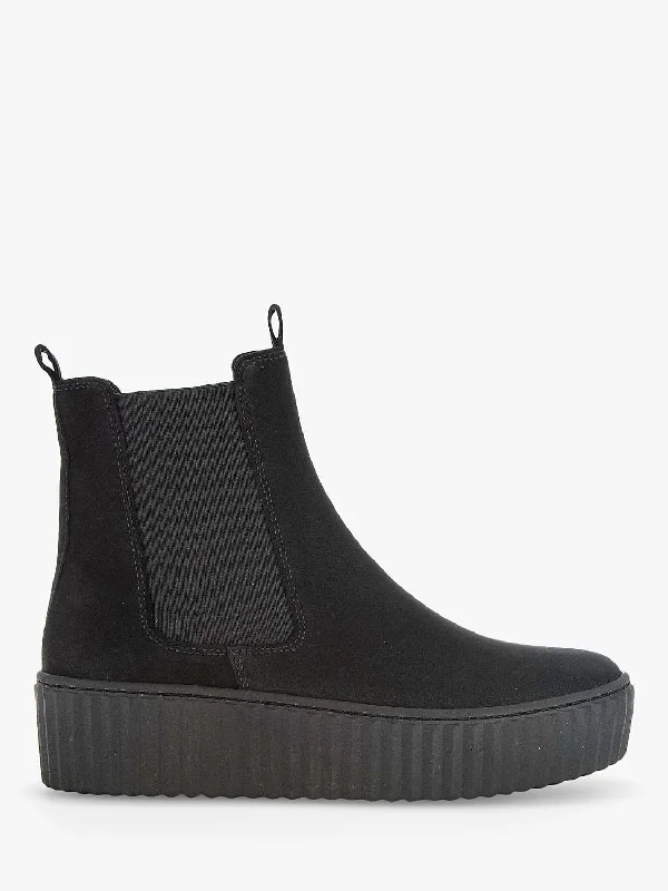 December Black Ankle Boots