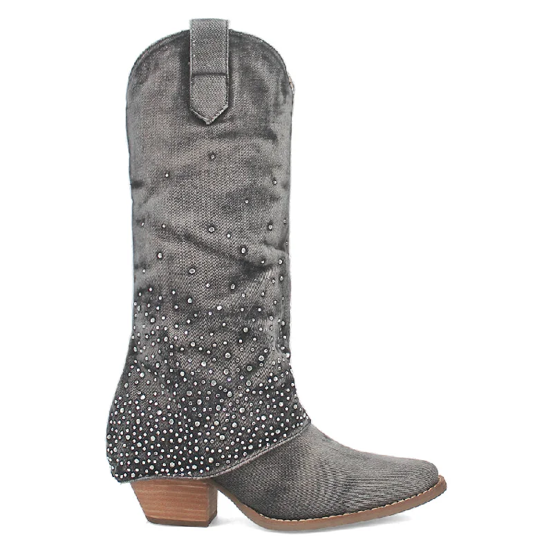 Eye Candy Rhinestone Snip Toe Cowboy Boots