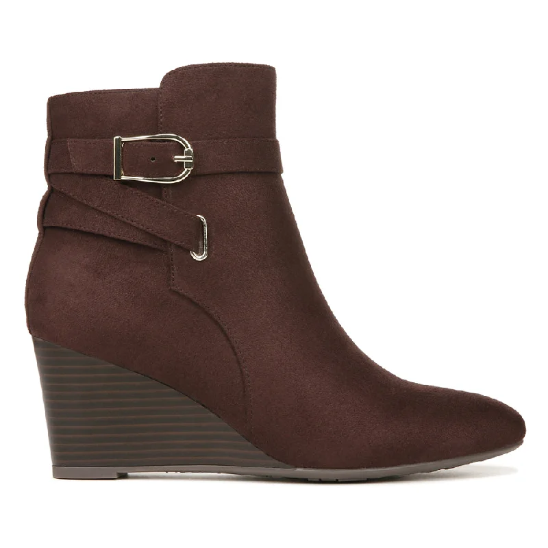 Gio Round Toe Wedge Zippered Boots