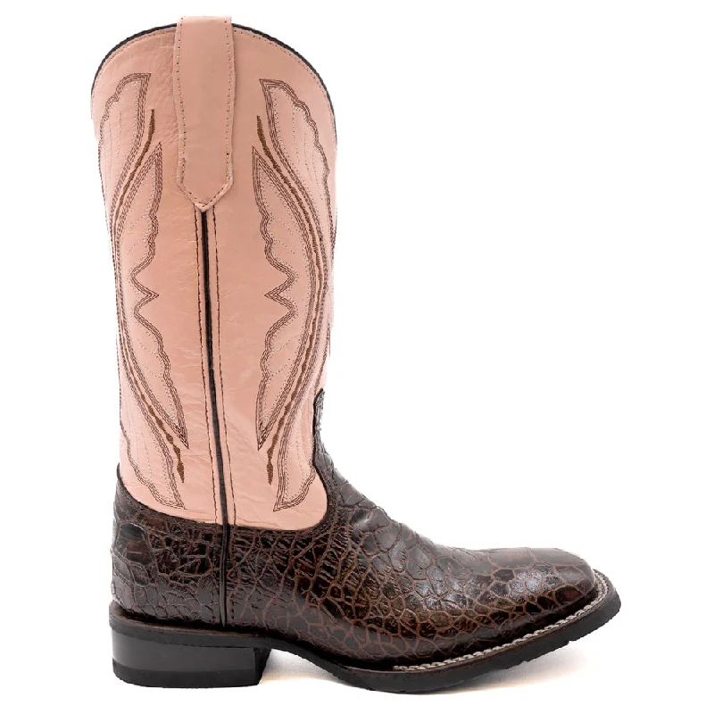 Kai Sea Turtle Embroidery Square Toe Cowboy Boots