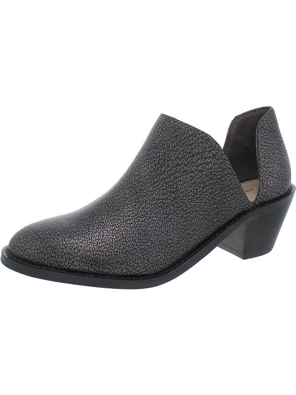 Keene Womens Leather Slip On Booties