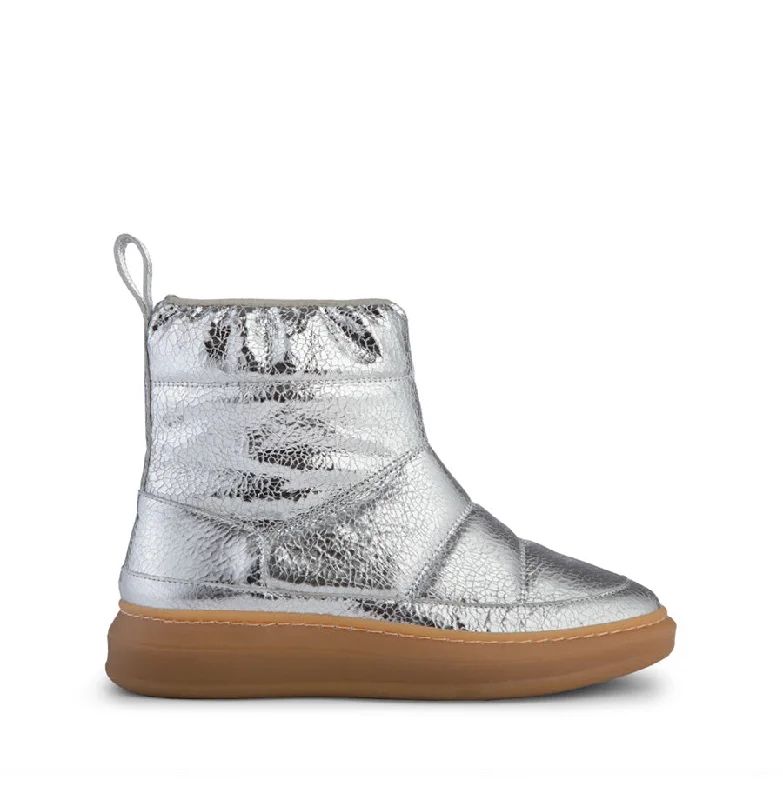 Moon Silver Metallic Moon Boots