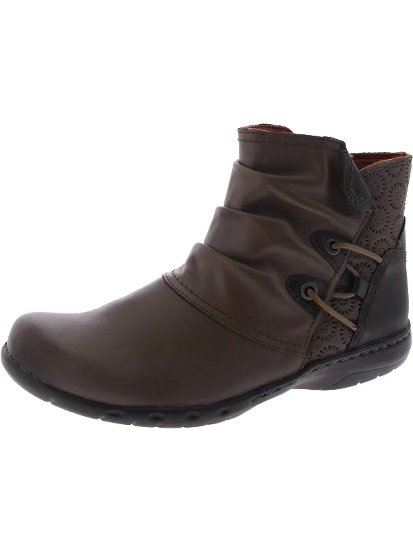 Penfield Ruch Womens Leather Embossed Ankle Boots