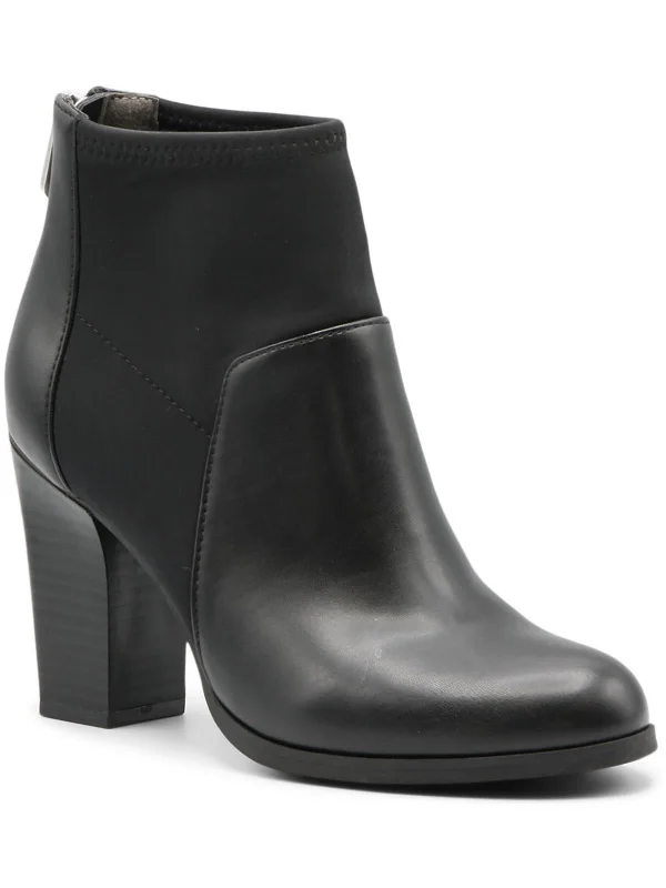 Ratti Womens Leather Block Heel Ankle Boots