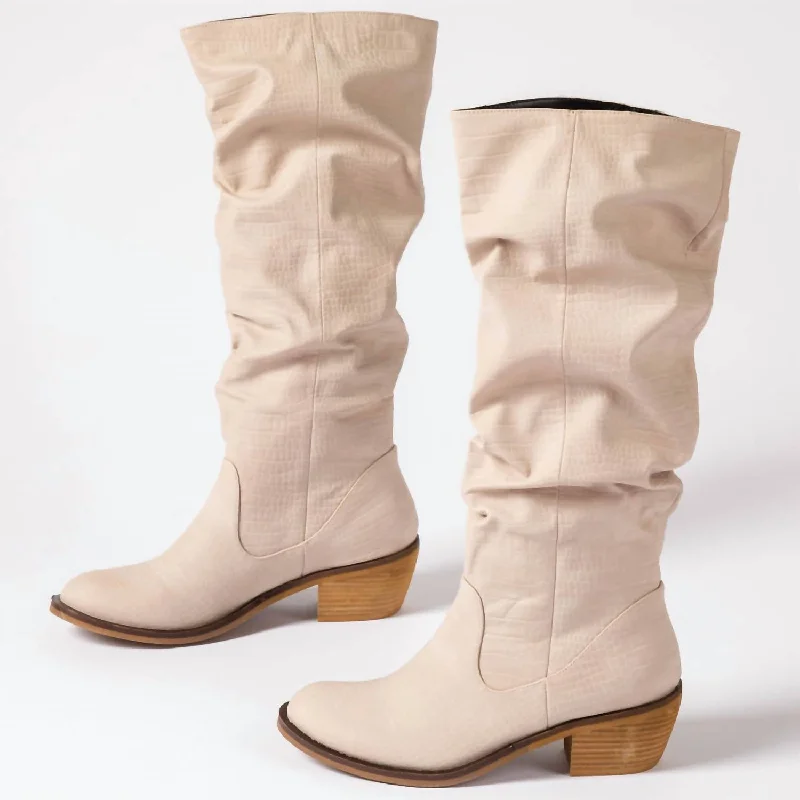 Shook Boots In Beige